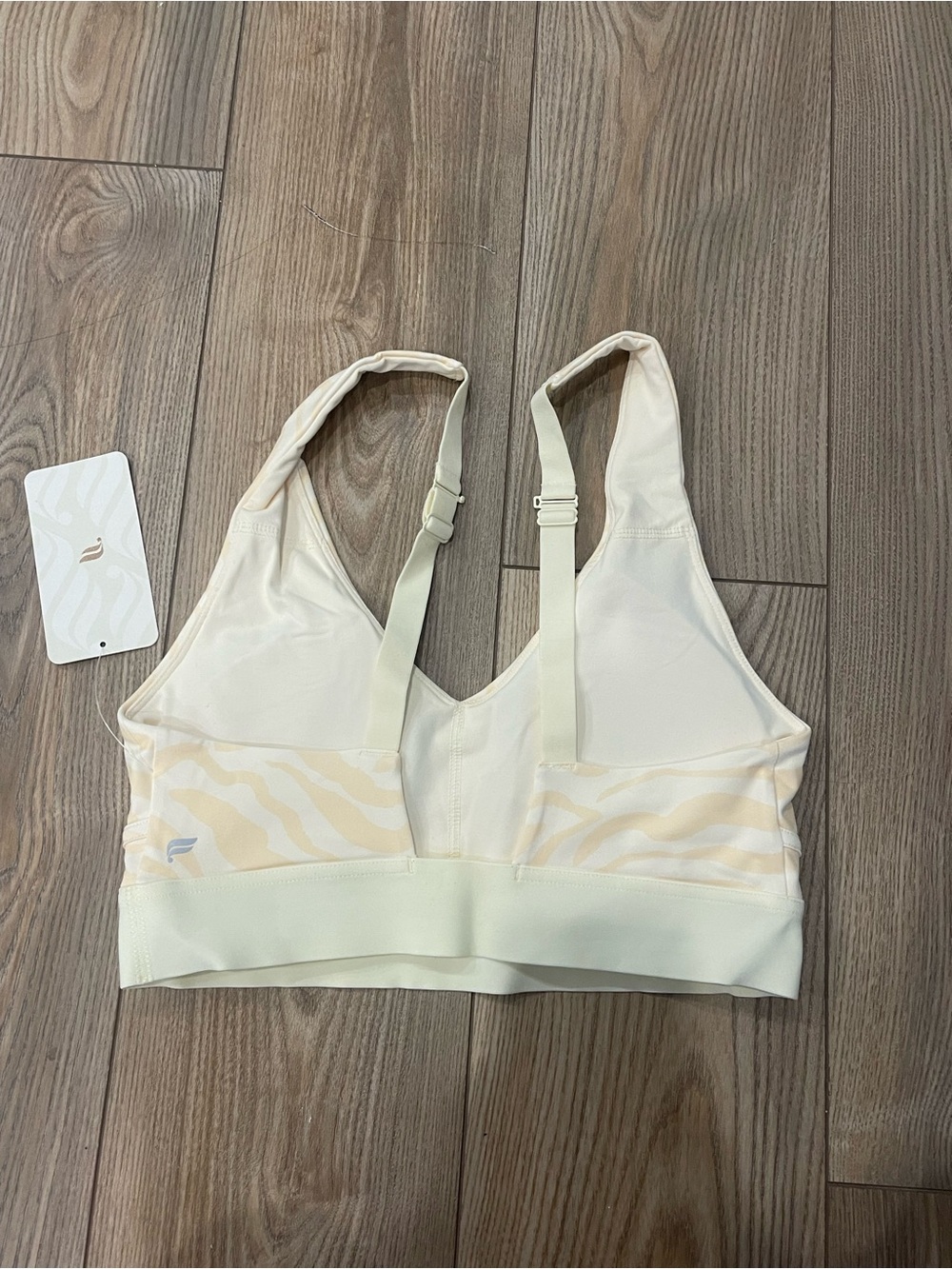 Fabletics Yellow Zebra Print Sports Bra - Picture 4 of 4